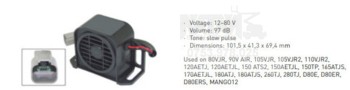 Alarma 12–80 V 97 dB  Manitou 105VJR2 110VJR2 120AETJ 120AETJL 150 ATS2 / Manitou alarm