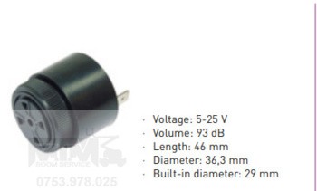 Alarma 5-25V 93dB nacela JLG / JLG Back up alarm buzzer
