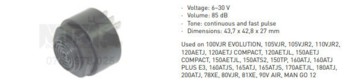 Alarma 6-30V 85dB Manitou 120AETJL 150AETJ COMPACT 150AETJL 150ATS2 150TP / Manitou alarm