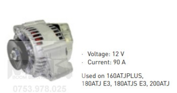 Alternator 12 V 90 A Manitou 160ATJPLUS 180ATJ E3 180ATJS E3 200ATJ / Manitou alternator