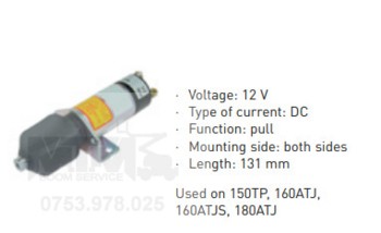 Bobina oprire motor 12 VDC Manitou 150TP 160ATJ 160ATJS 180ATJ / Manitou engine stop solenoid