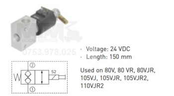 Cartus electric 24 VDC Manitou 80V 80 VR 80VJR 105VJ 105VJR 105VJR2 110VJR2 / Manitou electric cartridges