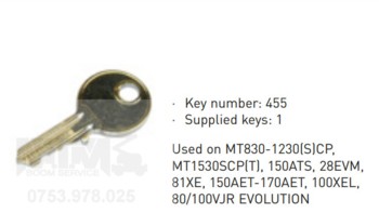 Cheie Manitou MT830 1230 S CP MT1530SCP T  150ATS 28EVM / Manitou key