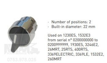 Comutator rotativ nacela JLG 1230ES 1532E3 1930ES 3246E2 26MRT 25RTS 400RTS 3369ELECTRIC 3369LE 1532E2 260MRT / JLG rotary switch