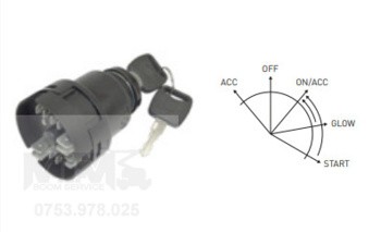 Contact cu cheie nacela JLG 3614 4017RS 308 4017PS 3706 4017PS 33 7 36 6 / JLG ignition switch with key