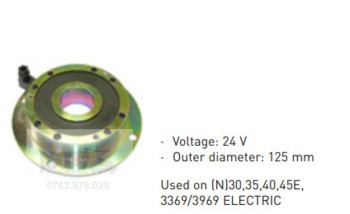 Frana electrica 24V nacela JLG N 30 35 40 45E 3369 3969 ELECTRIC / JLG electric brakes
