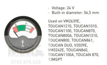 Indicator baterie 24V nacela JLG VM2639E TOUCAN DUO V2039E VM3242E TOUCAN860 TOUCAN1100A TOUCAN 870 13MSPT / JLG battery indicator