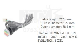 Lampa indicatoare Manitou 100VJR EVOLUTION 100XEL 120XEL 78XE 80VJR EVOLUTION 80XEL / Manitou indicator light