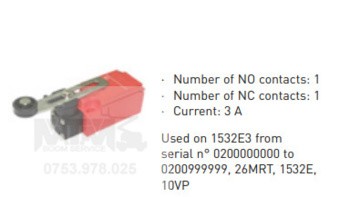 Limitator 3A nacela JLG 1532E3 26MRT 1532E 10VP / JLG limit switch
