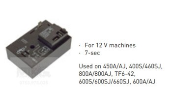 Releu temporizator 12V 7 sec nacela JLG 450A AJ 400S 460SJ 800A 800AJ TF6 42 600S 600SJ 660SJ 600A AJ / JLG timer relay