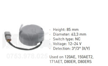 Senzor de inclinare 12-24V Manitou 120AE 150AET2 171AET D80ER D80ERS / Manitou tilt sensor